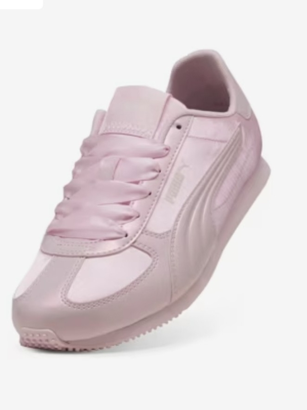Puma Women's Pink Satin-Style Runner